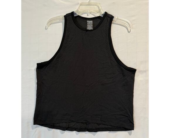 PINK Victoria's Secret Tops - Women's PINK Active by Victoria's Secret Black Mesh Athletic tank size Small
